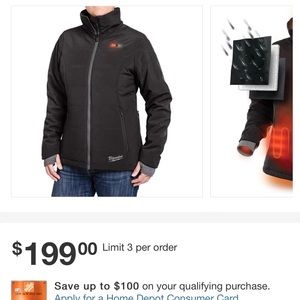 Milwaukee heated coat with battery and charger